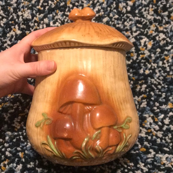 Kitchen Vintage Mushroom Cookie Jar Poshmark